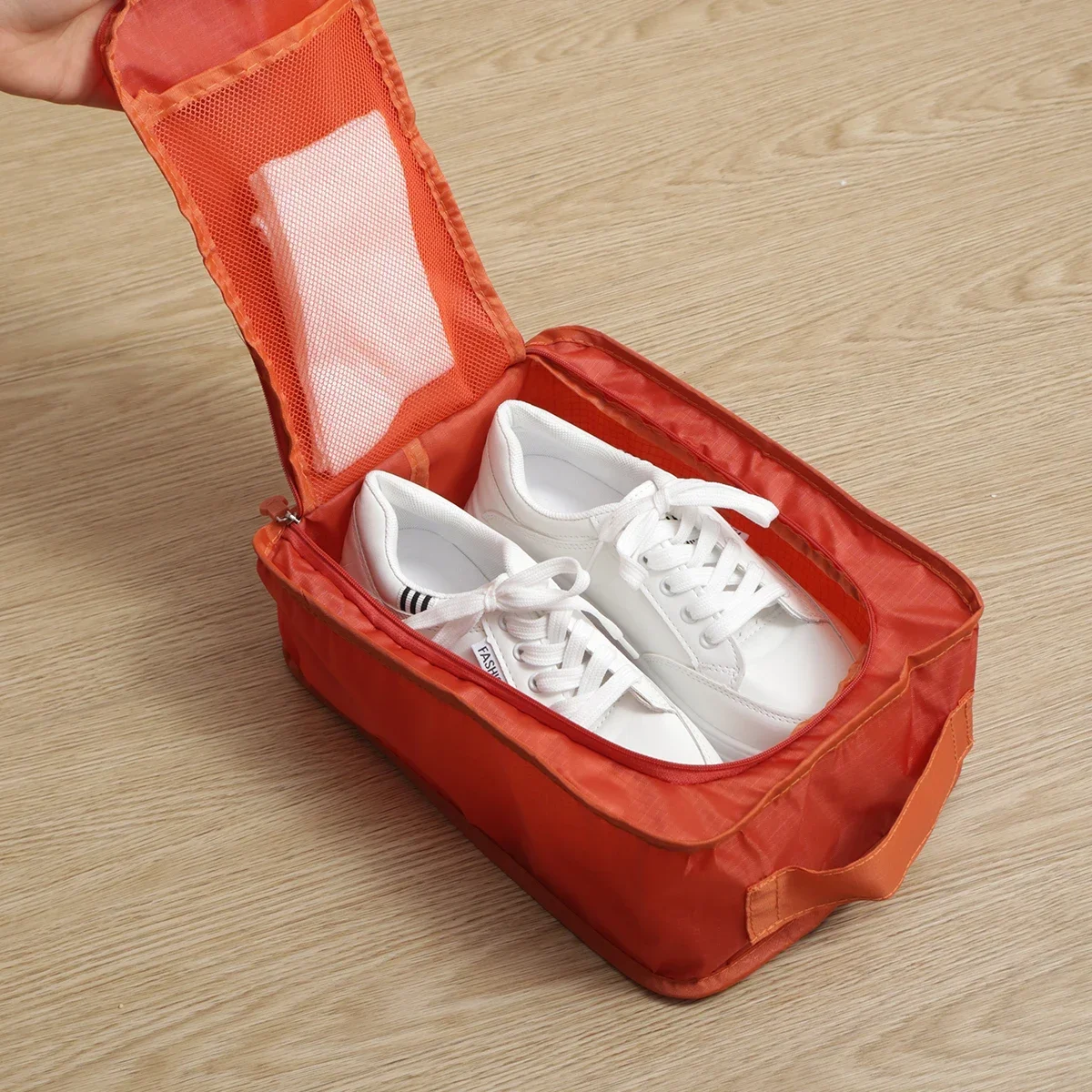 1pc-Portable Handheld Travel Waterproof Multifunctional Shoe Storage Bag Dustproof Bag Travel Shoe Covers Dustproof Shoe Bag