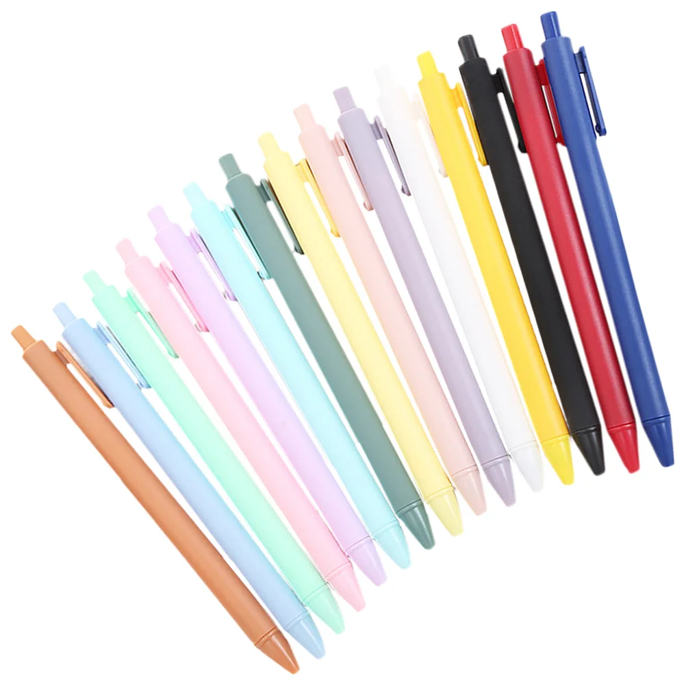 

24 Pcs Press Gel Pen Simple Student Ink Pens Fountain Type for School Plastic Girl