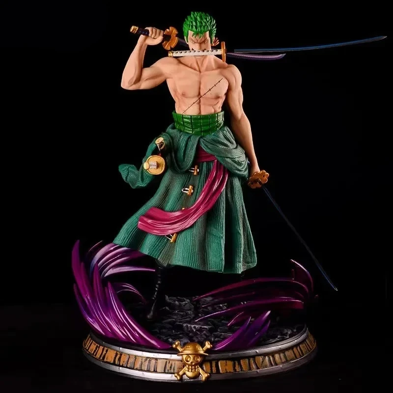 35cm Anime One Piece Figuren Roronoa Zoro Action Figur Pvc Modell Puppe Sammlung Ornament Statue Kinder Spielzeug Geschenke ﻿