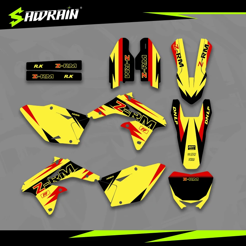 

Наборы наклеек с графикой мотоцикла Sawrain для SUZUKI 08-17RMZ450