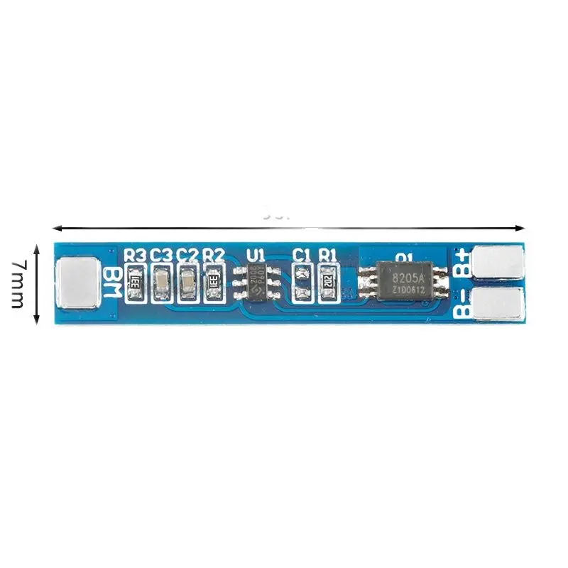 

2 strings of 7.4V lithium battery protection board, anti-overcharge, overdischarge, short circuit and overcurrent protection mod