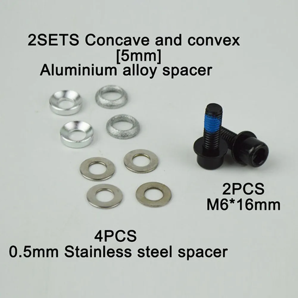 

Hot Sale Nice Brand New 1 Set Adjusting Washers Brake Adapter Brake Pad Convex And Concave Disc Brake Caliper MTB Mountain Bike