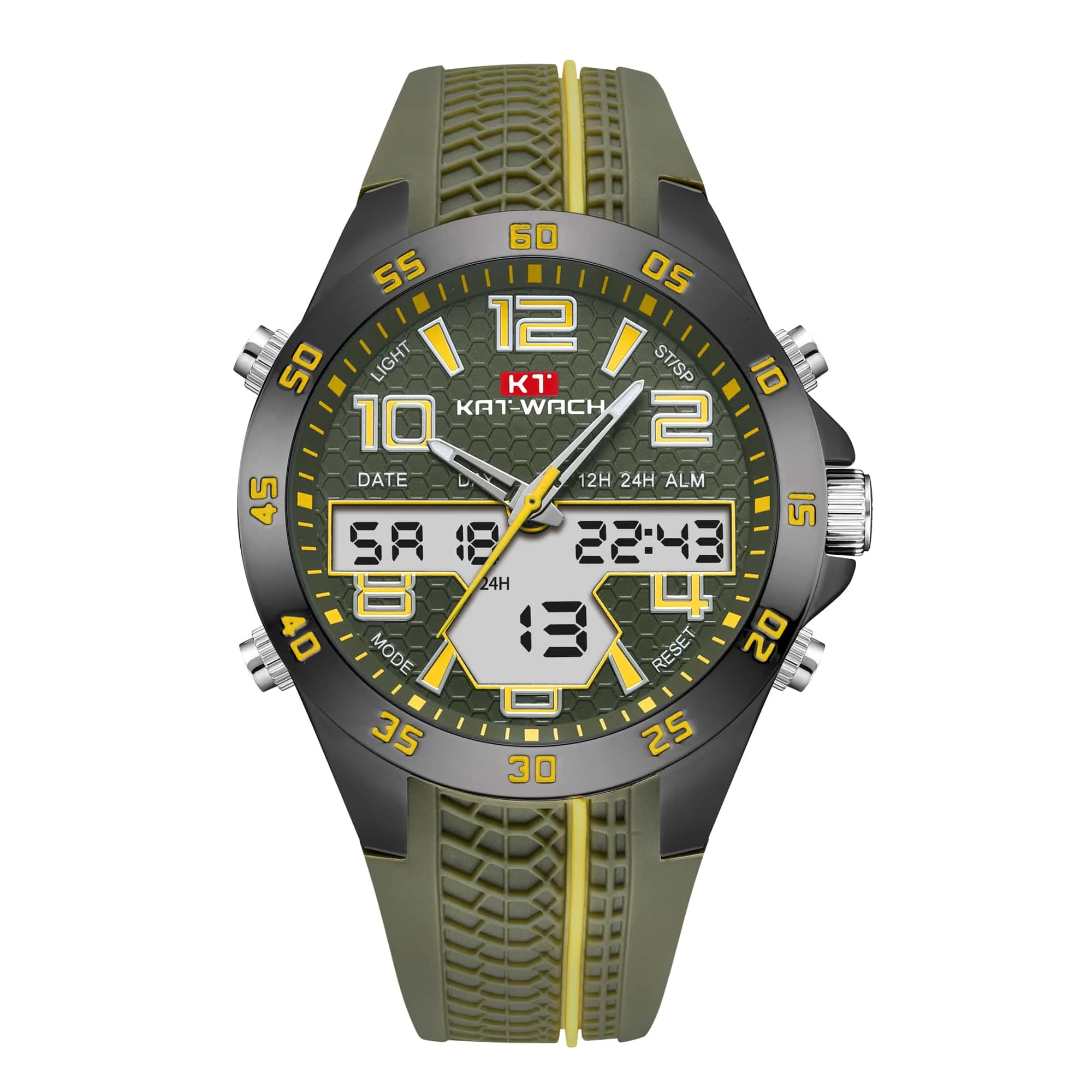 KAT-WACH Men\'s Quartz Watches Fashion Wristwatches Digital Waterproof Luxury Gifts Automatic Movement Free Shipping Silicone