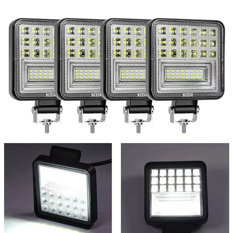 

4 Inch Car Work Light Offroad Spot Flood Combo LED Light Bar Auxbeam Fog Lamp For Truck Car SUV ATV UTV 4WD LED Headlights