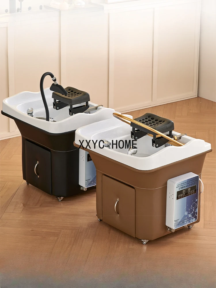 

Movable Water Circulation Shampoo Basin Splicing Beauty Salon Hair Care Head Treatment Instrument Belt Fumigation Spa Machine
