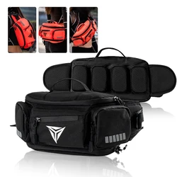 Motorcycle Outdoor Multifunctional Fanny Waist Bag Crossbody Package Motocross Cycling Pack Anti Splash Waterproof Orange Black