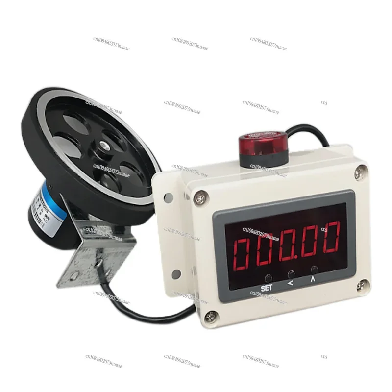 AC 100-240V Industrial Roller Type High-Precision Meter Counter Yard Counter Digital Display Electronic Code Encoder Alarm Meter