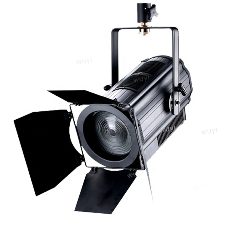 15-60° Manual Focus Zoom 300W LED Fresnel Spotlight TV-Show  DMX Theater Studio Concert Stage Lighting