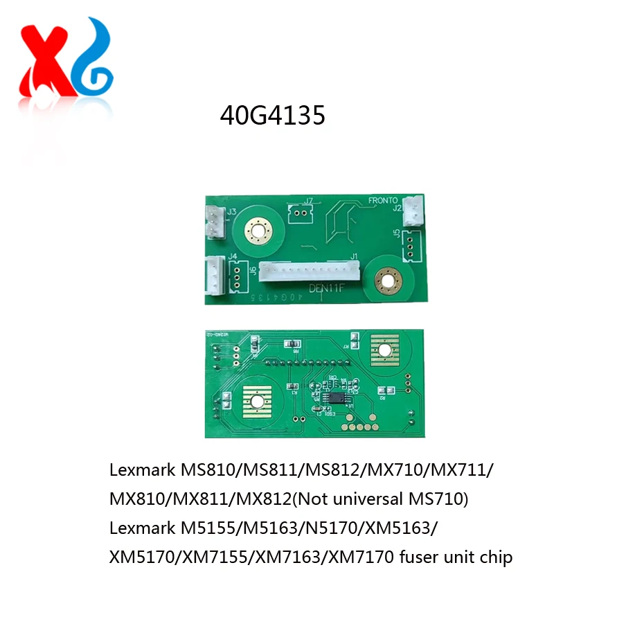 200K 40G4135 Fuser Unit Chip for Lexmark MS810 MS811 MS812 MX710 MX711 MX810 MX811 MX812 M5155 M5163 N5170 XM5163 XM5170 XM7155