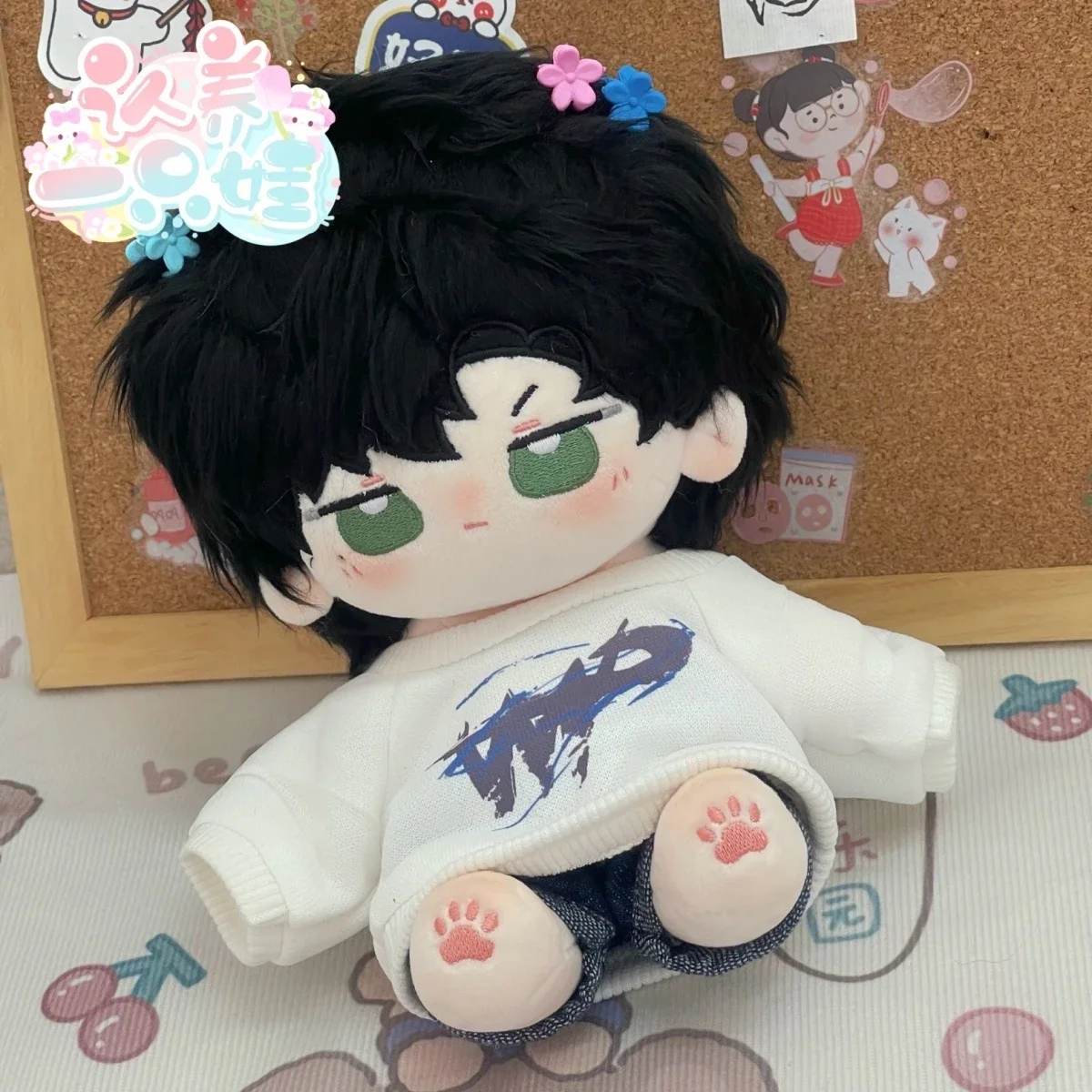 20 cm Anime Licht und Nacht Osborn Plüschtier Spielzeug Dress Up Baumwollpuppe Niedliche Cosplay-Kleidung mit Skelett Weihnachtsgeschenke für Kinder