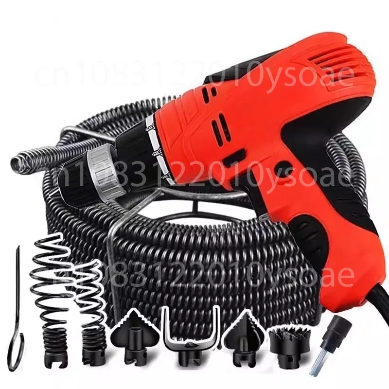 

Электрическая машина для выемки канализационных труб, 220 В, машина для очистки туалетных кухонных труб, земснаряд для труб, очиститель канализации, 780 Вт