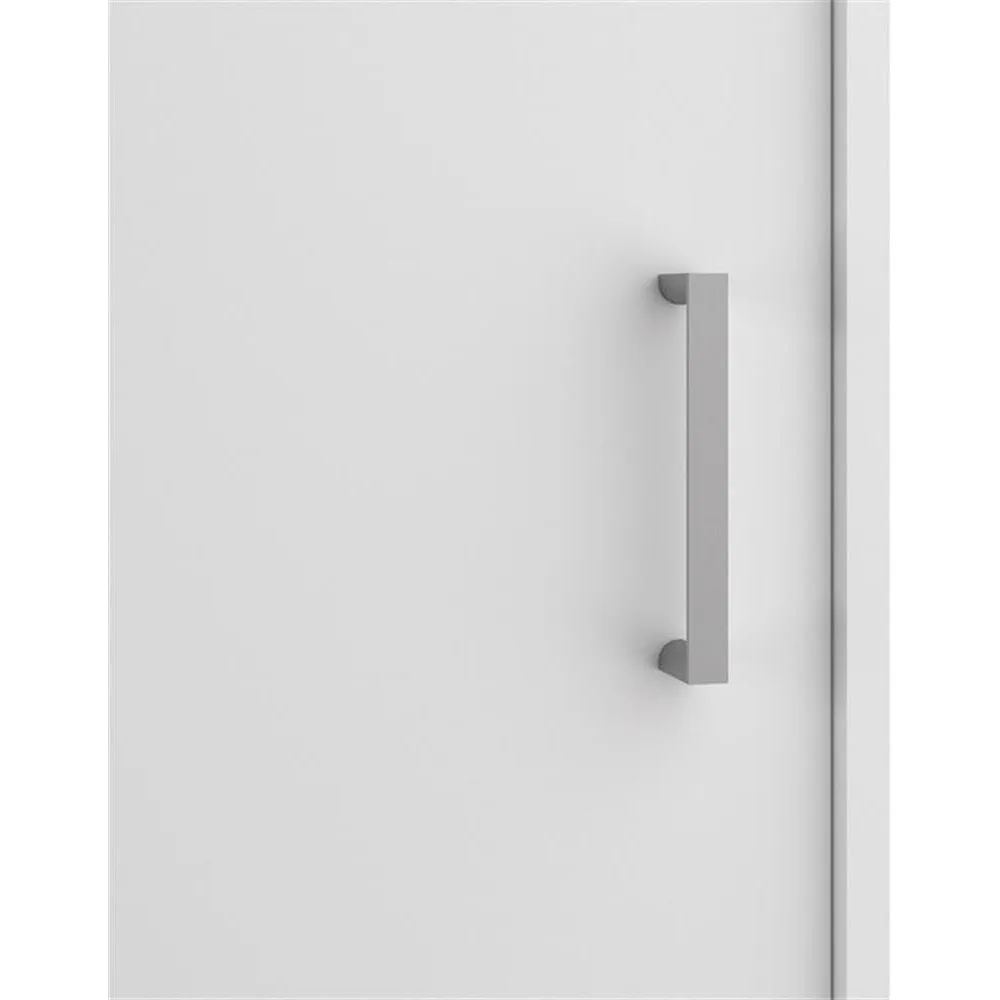 Белый комплект домашнего квадратного гардероба с двойной раздвижной дверью