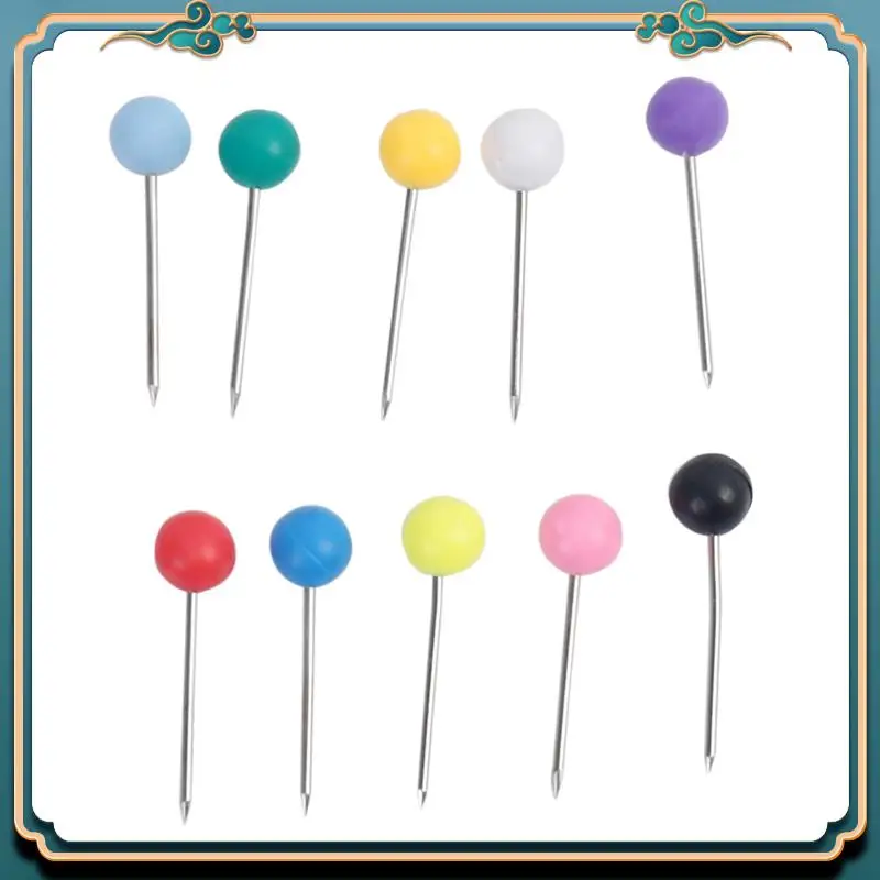 ABJG-Map Tacks 푸시 핀 플라스틱 헤드(강철 포인트 포함), 4Mm, 3000개