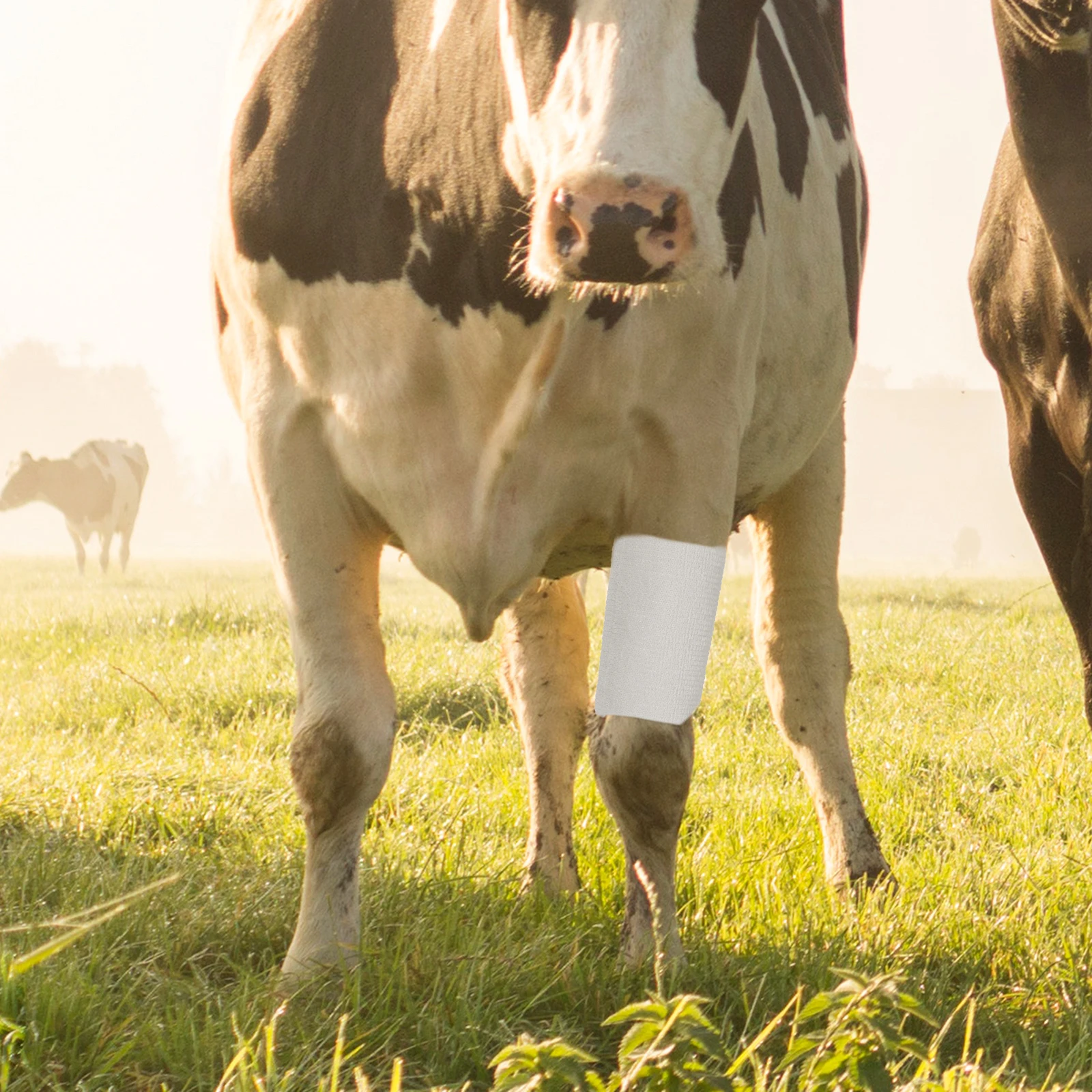 

Elastic Self Adhesive 2 Rolls Cow Fixing Hoof Trimming Vet Wrap 10cm White Sports Injury Protection Practical