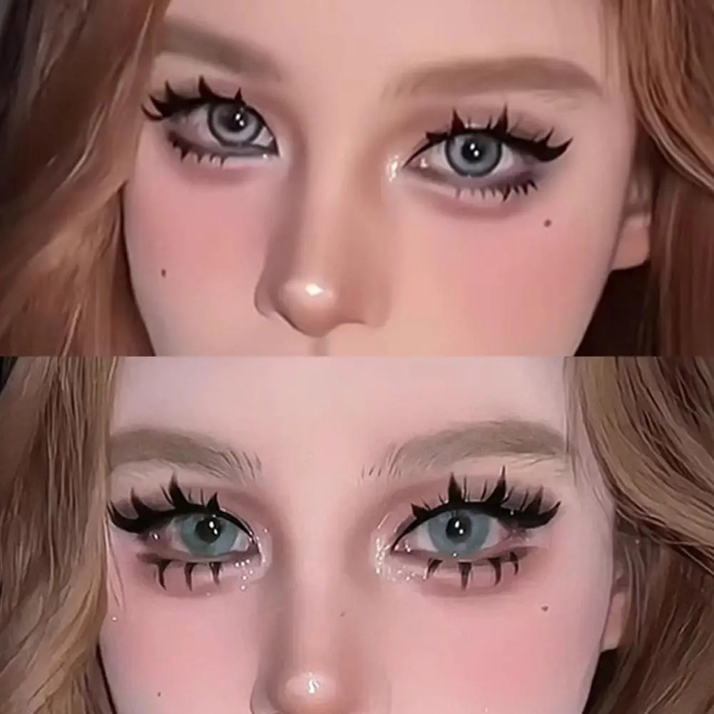 Cílios postiços naturais realistas densos único cluster cílios estilo mangá reutilizáveis cluster cílios adequados para iniciante m9h6