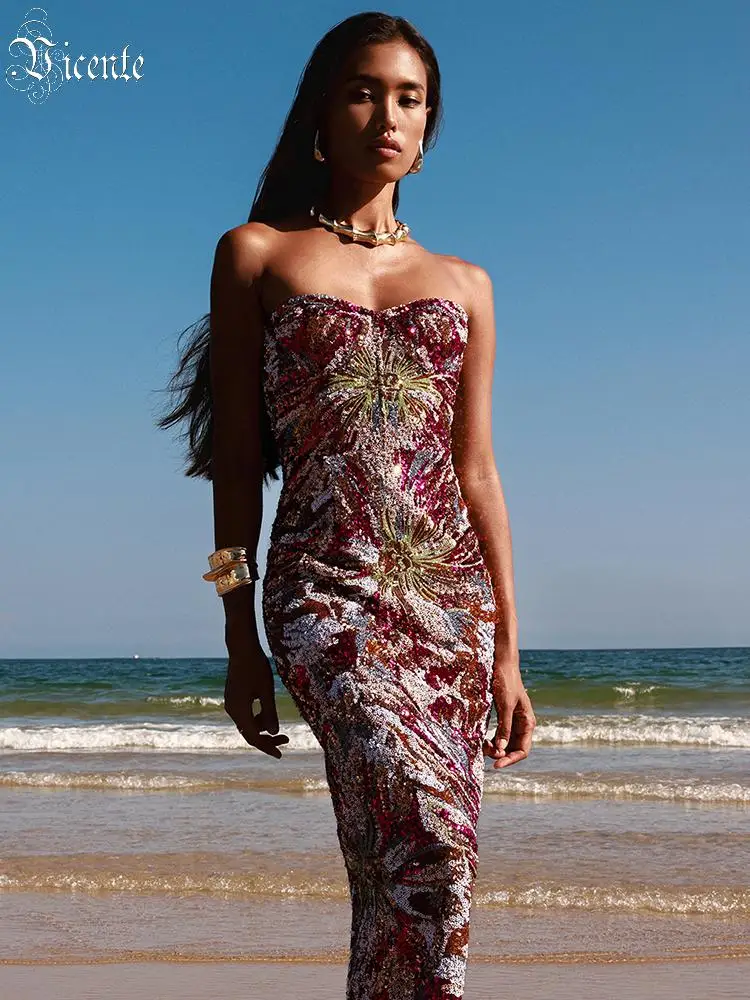 Vc Strapless Sequin… - image