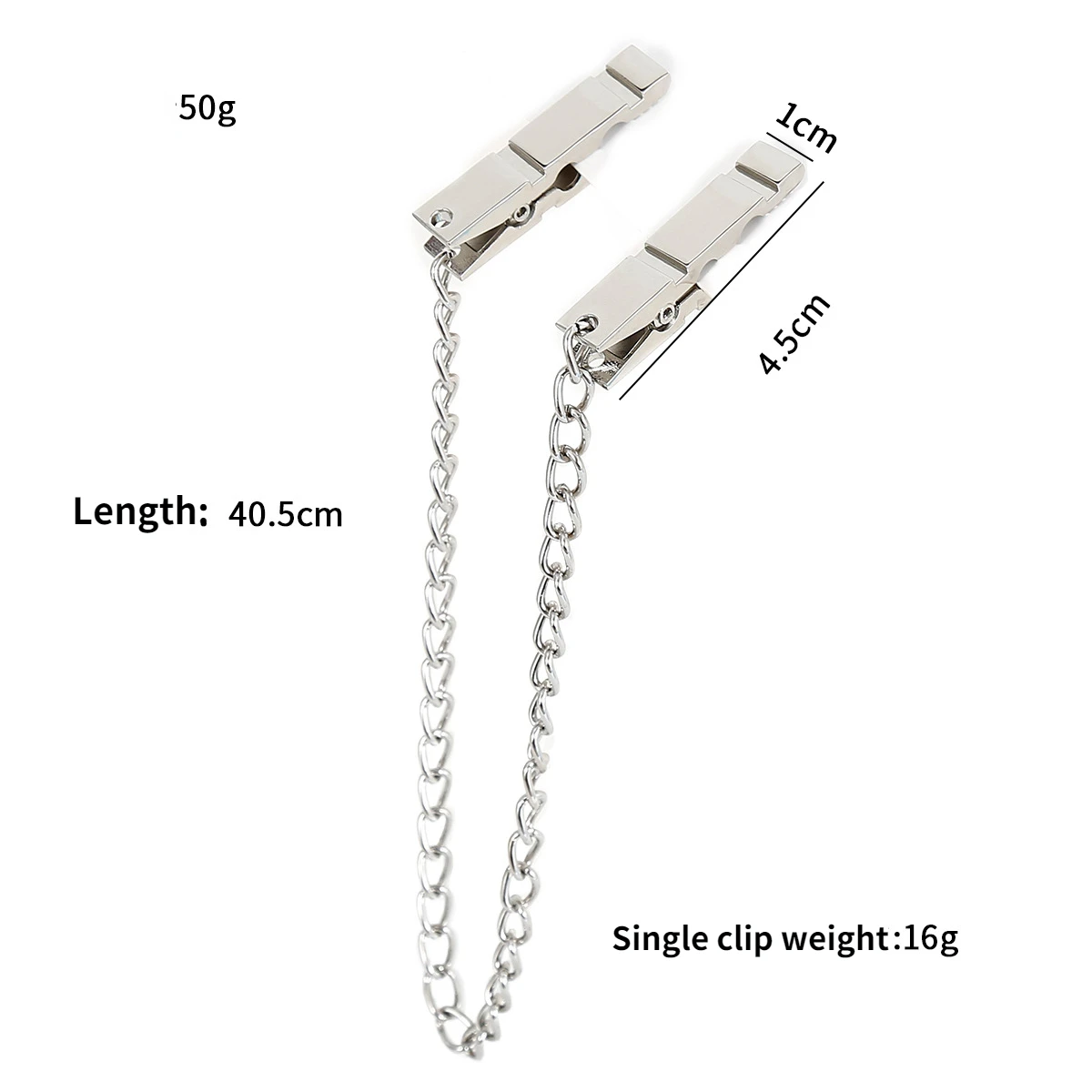 Abrazadera de pezón de Metal con cadena de Metal para mujer, para el pecho fetiche, Clips de labios, estimulación, masajeador Bdsm, Bondage,