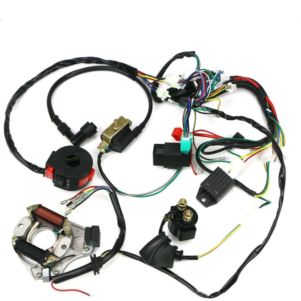 

1Set Cdi Wire Harness Assembly for Atv 50 70 90 110Cc Electric Start Quad Off-Road Motorcycle Cdi Wire Harness Assembly