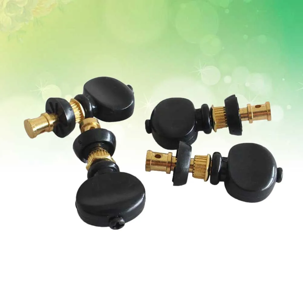 

4Pcs Ukulele Strings Tuning Pegs Plastic Core Adjustable Pressure Screw Pin Machines Tuners Guitar Accessories Golden