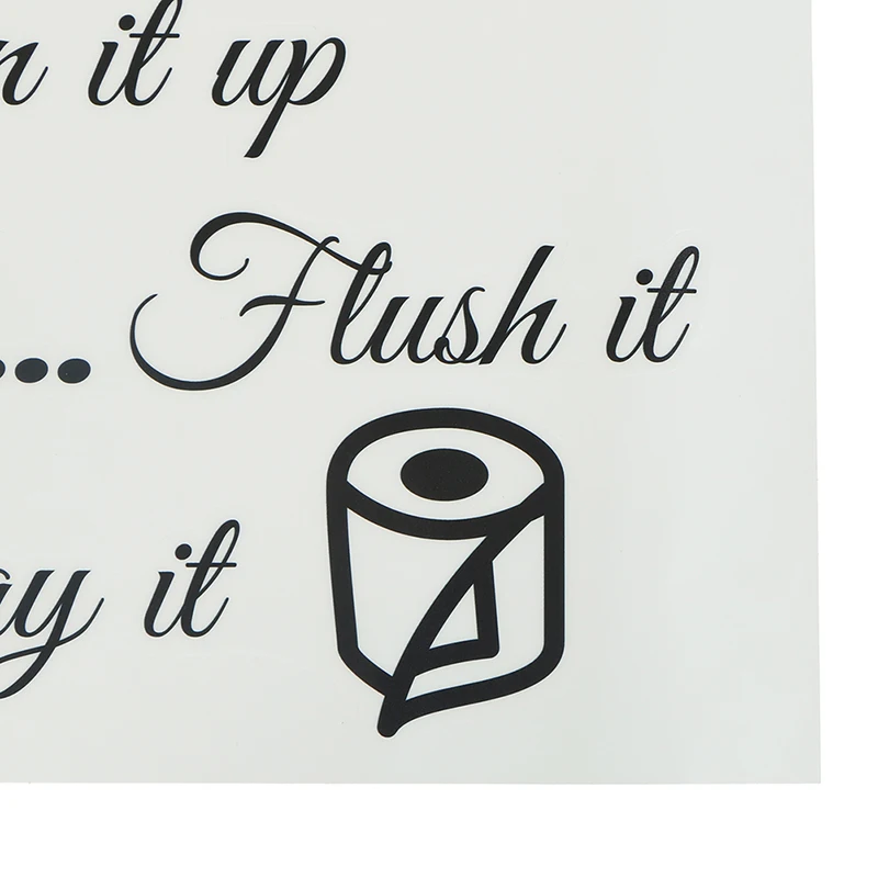 Toilet Rules Bathroom Removable Wall Sticker Vinyl Art Decals DIY Home Deco