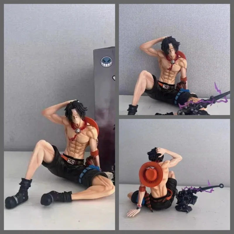 12cm One Piece Anime Character Portgas D. Ace Action Figure PVC Statue Model Collection Toy Desktop Decoration Gift Ornaments