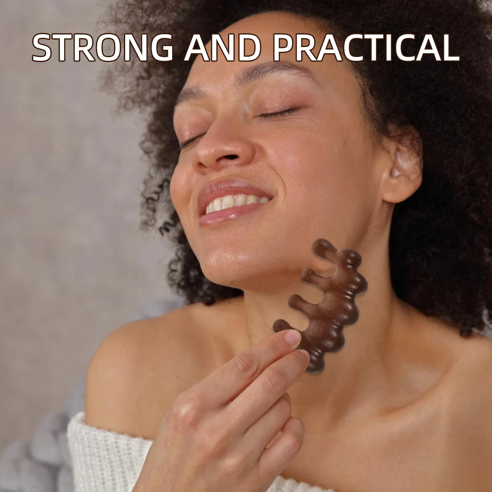 Sandalwood Wooden Scalp Comb Wide Tooth Massage Hair Comb for Women Men Detangling Curly Hair Portable Relaxing Head Tension