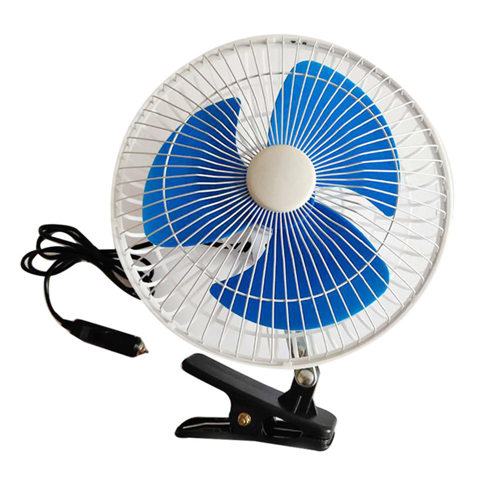 12/24V Car Mini Fan 180 Degree Rotating Adjustable Portable Cooling Cooler 8/10 Inch