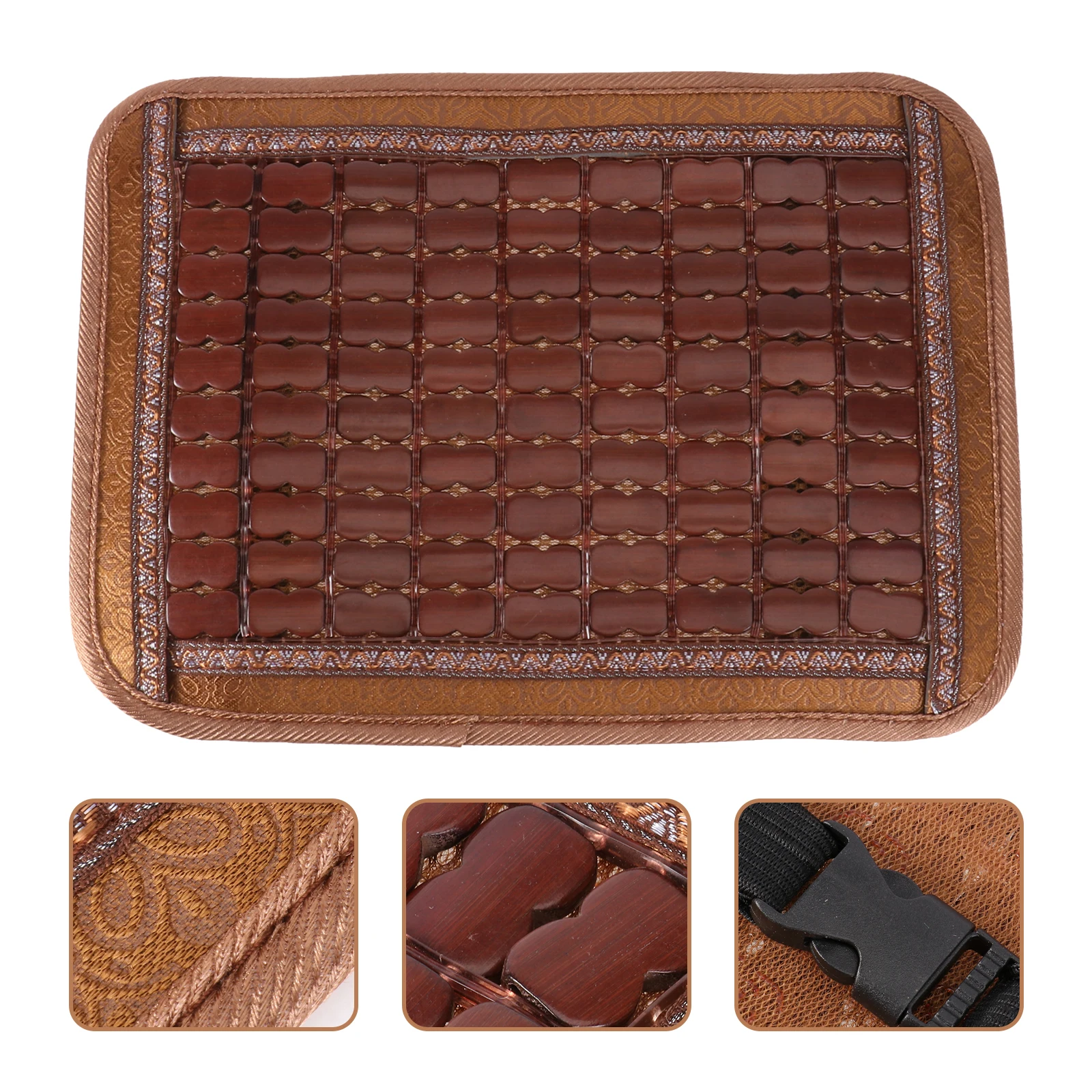 

Bamboo Mat Cushion Breathable Chair Pad Seat Car Slices Cool Wooden Cooling Staff