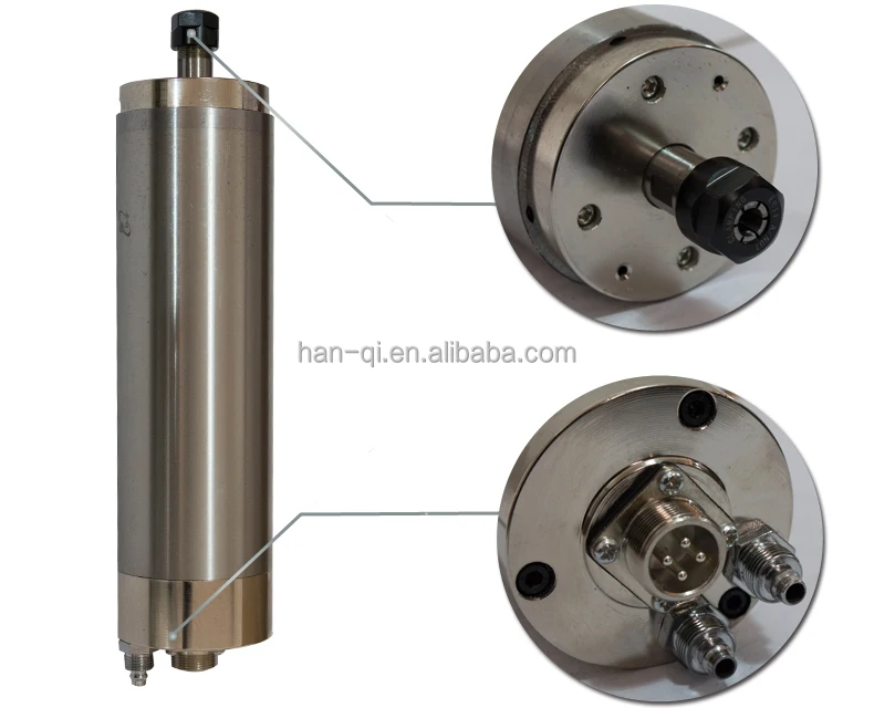 HQD GDZ-18-2 65mm 800w 24000rpm Water-Cooling High Performance 0.8KW Spindle Motor CNC Building Torque view 3