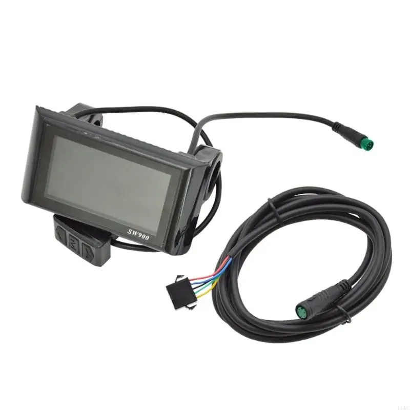 

E65C Electric Bike LCD Display Meter 24V 36V 48V Control Panel Waterproof Plug