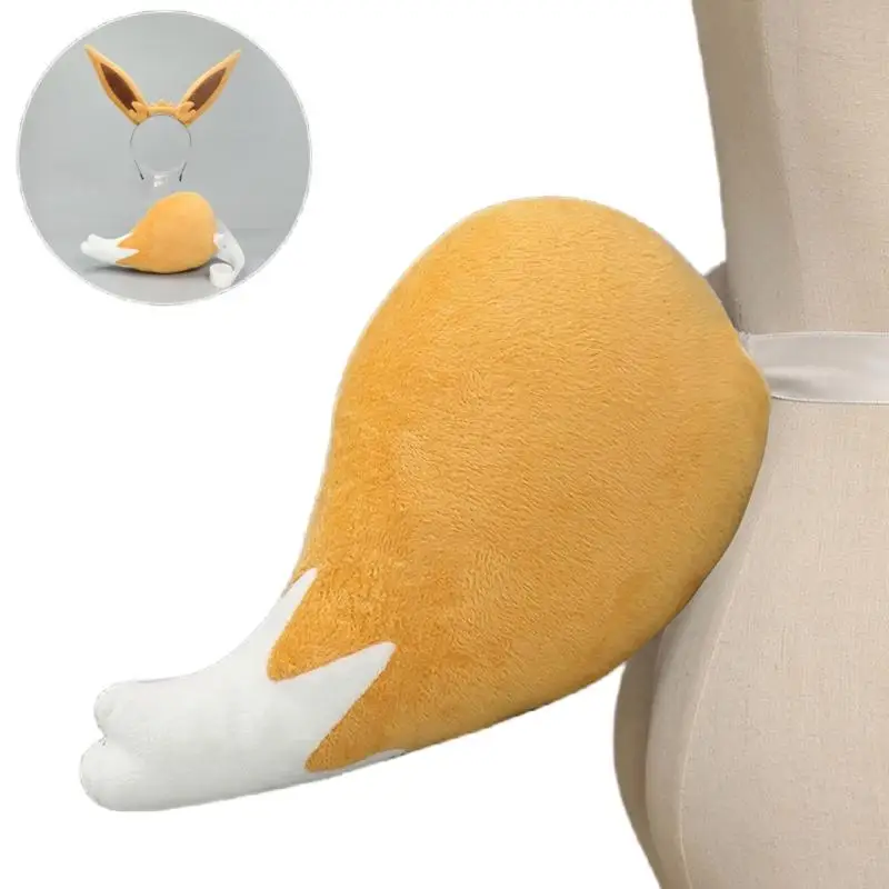 2025 Nieuwe Easy Wear Eevee -kostuumoutfit met één voor anime fans Festivals Eievui Cosplay Foto Props Accessoires voor