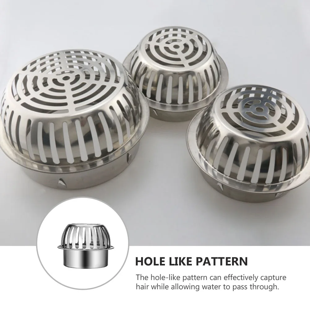 

Stainless Steel Floor Drain Cover Rust Proof Durable Hair Catcher Kitchen Bathroom Sink Strainer Balcony Filter Non Deformable