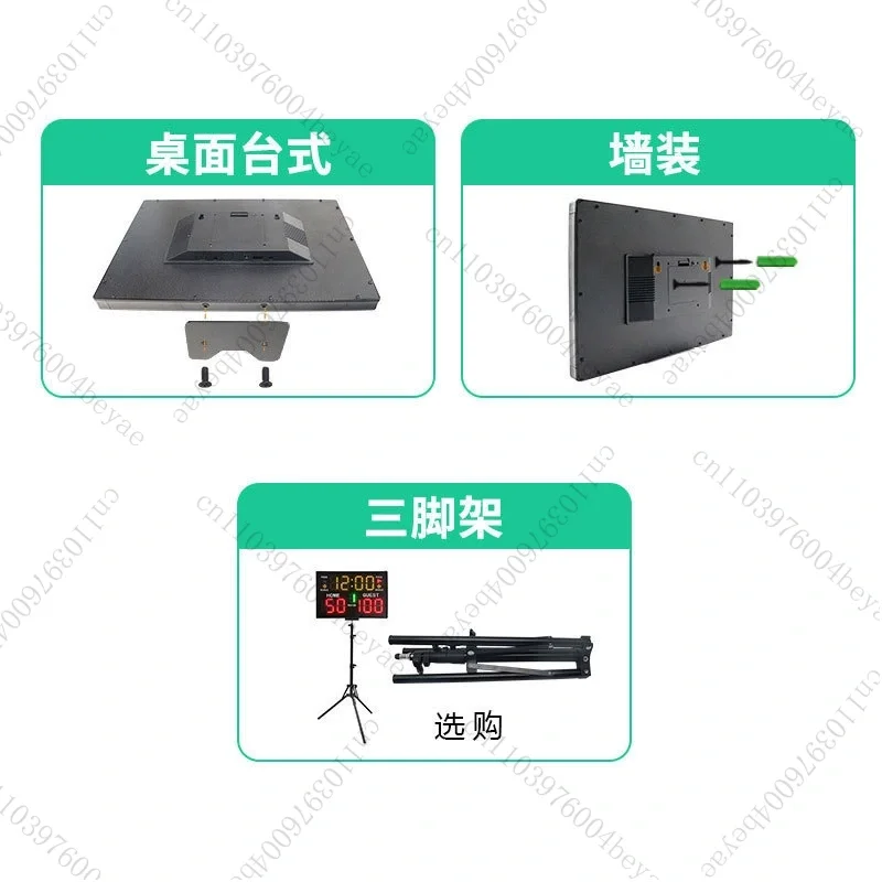Trépied de comptage de basket-ball, tableau de bord numérique électronique multifonctionnel Portable à Diode électroluminescente murale avec télécommande