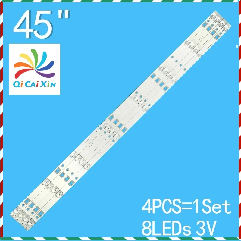 4PCS 845mm LED Backlight strip 8 lamp for Sharp 45"TV LCD-45TX4100A 45SF475A 45SF470A 45SF478A 3P45UM001 A9 ECHOM-0345UM007