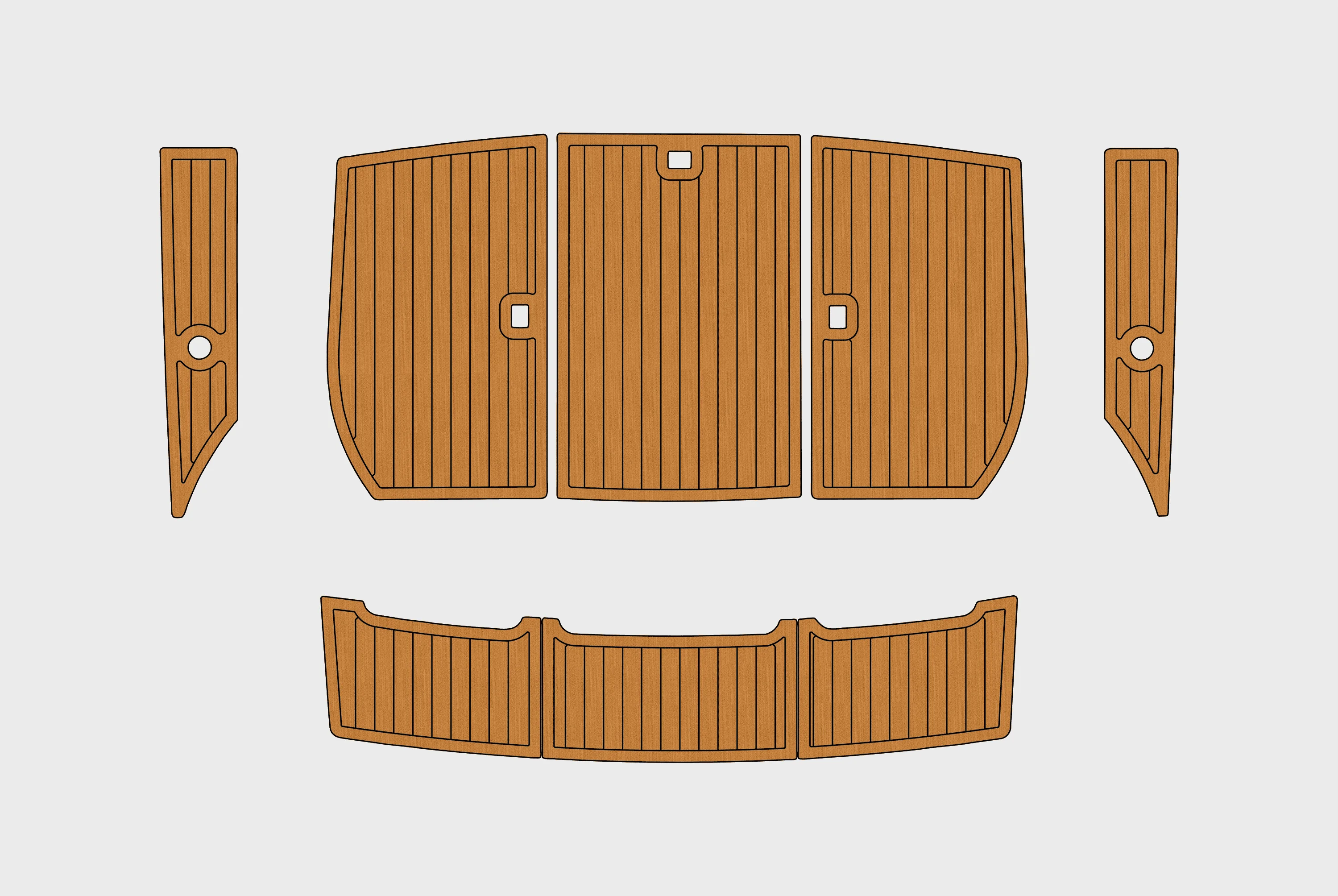 

Нескользящий коврик из искусственной морской пехоты из ЭВА, самоклеящийся коврик для яхты диаметром 6 мм для Carver 28 Aft настила лодки 1990-1992 годов, простая установка