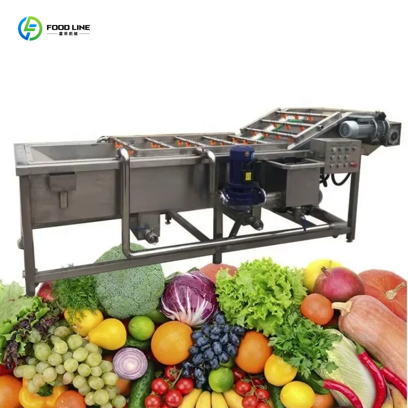 

Customized Commercial Bubble Washing Machine Automatic Fruit Vegetable Cleaning Equipment