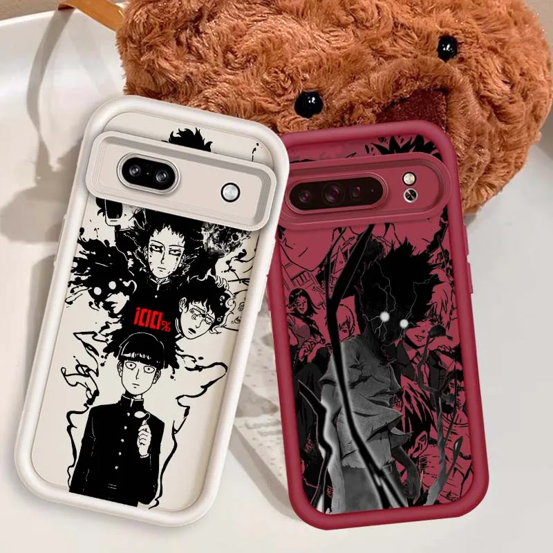 

Mob Psycho 100 For Google Pixel 9 8A 8 7 7A Pro XL 5G Eye Ladder Soft TPU Shockproof Cover