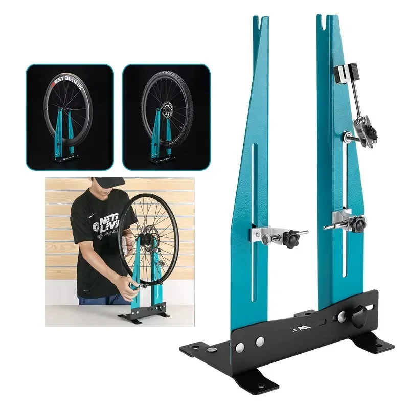 Professional Bicycle Wheel Truing Stand Removable Adjustable Alignment Repair Tool for MTB Road Bike Wheel Truing Rack