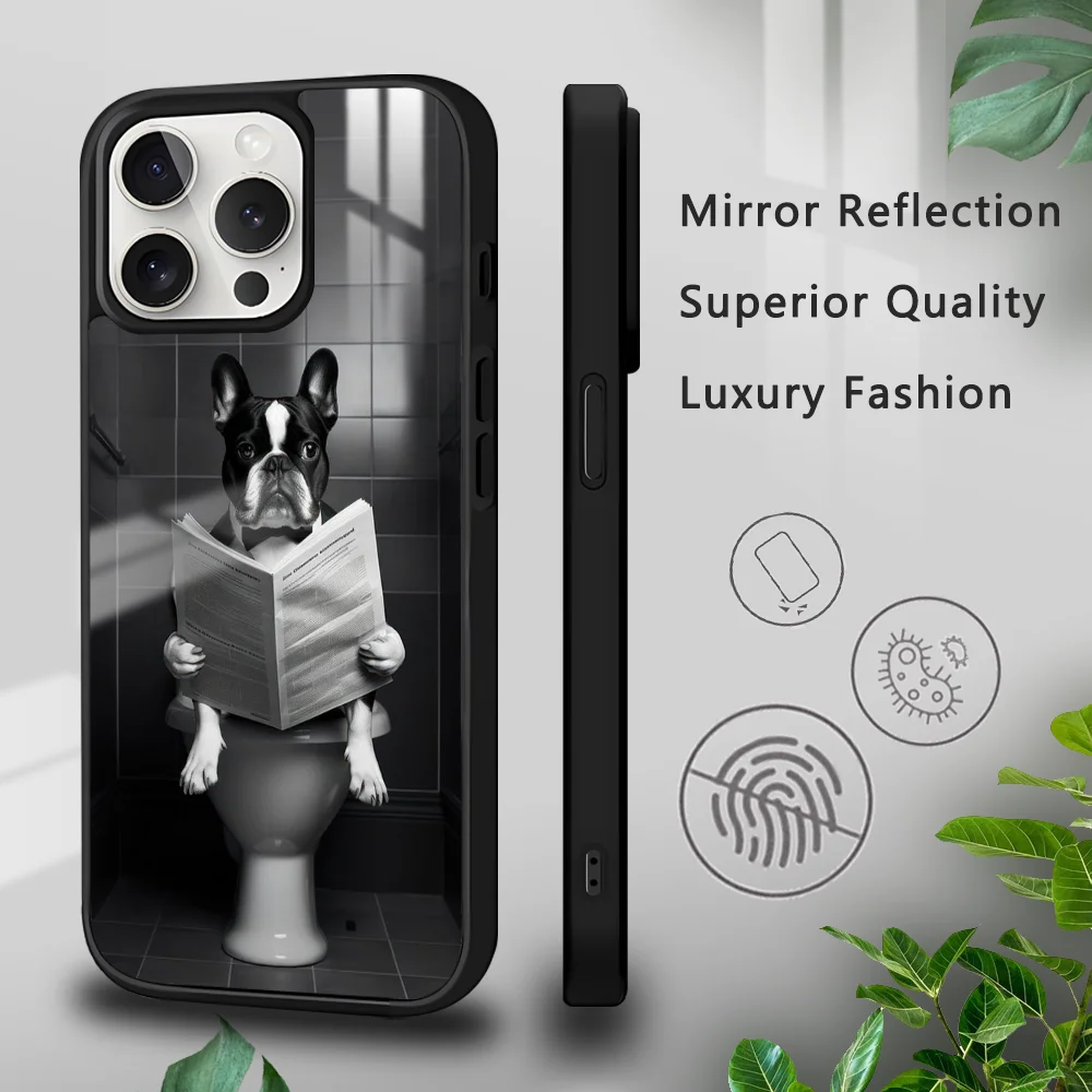 Funny Bathroom Humor Phone Case For iPhone 16 15 14 13 12 11 Pro Xs Max Mini Plus Celulares Hard Funda