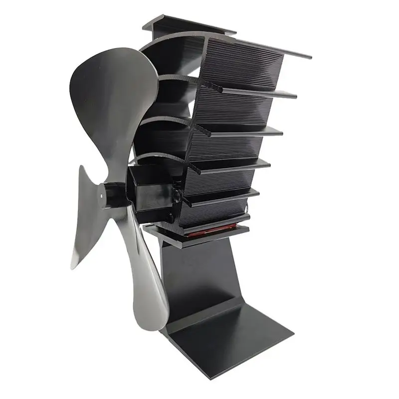 

KSOL для дровяной/бревенной горелки/камина, вентилятор для дровяной печи, небольшой дизайн, 3-лопастные вентиляторы для камина с тепловыми питанием, черный TP2006-3