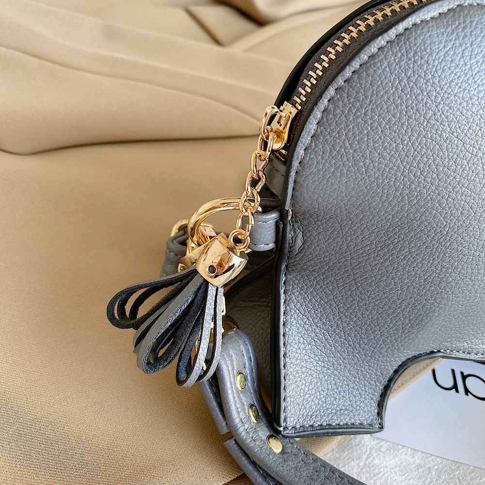 

Fashion Female Crossbody Messenger Bag Elephant Shape Solid Color Casual Mini Purse Portable Ladies Wristlet Handbag