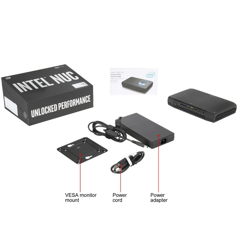 Kit Mini PC Intel NUC8i7HVK, Gráficos NUCX Vega M GH, Premium VR, Core i7-8809G Radeon