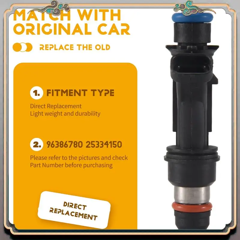 

Reliable-4Pcs/Set Fuel Injector For -Aveo 1.6L L4 Pontiac Wave 96386780 25334150 FJ720 4G1889 Car Accessories