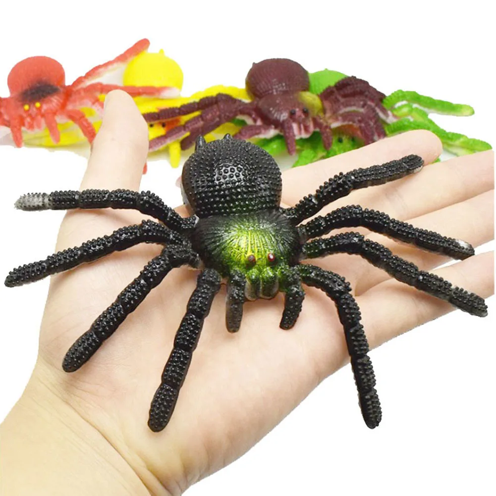 

Novelty and quirky toys Colored Soft Spider TPR Big Spider Insect Model Pranks, Pranks, Scary Props, Street Vendor Toys