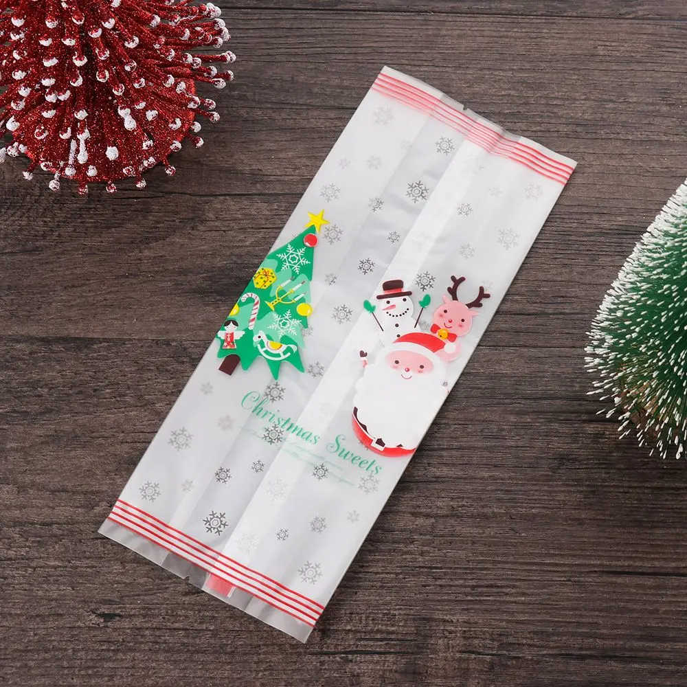 

10/30pcs Party Supplies Biscuit Bag Snowman Xmas Christmas Candy Bags Plastic Packaging Self-adhesive
