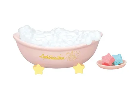 Re-ment Sanrio Little Twin Stars Bathroom Miniature Shower Gashapon Capsule Toys Kawaii Anime Figure Cute Figurine Gift