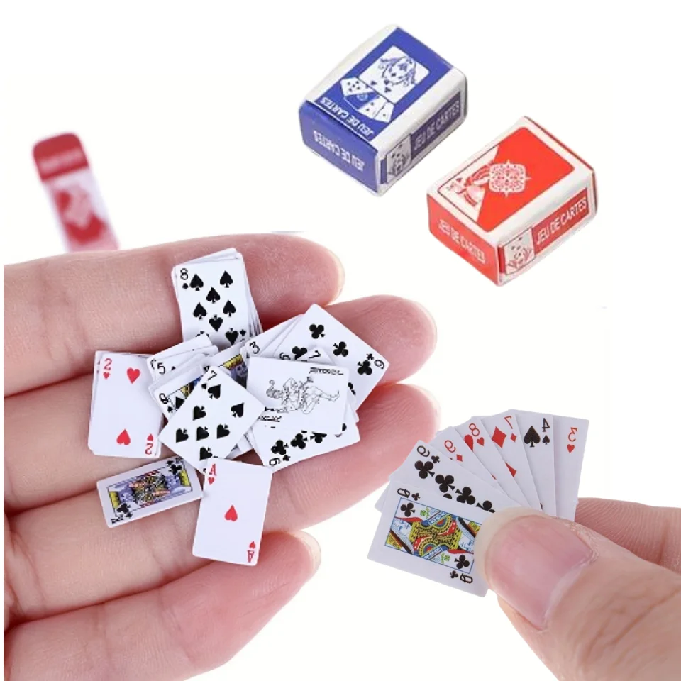 5sets of Portable Mini Poker Card Unique Fun for Teens Adults All Seasons Party Game Ideal Birthday Festive Tiny Gift for DIY