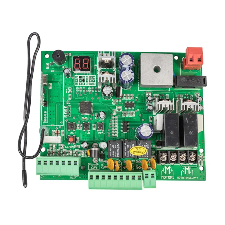 only working for 24VDC!!!!!  Replacement automatic Swing gate motor opener control circuit board electronic card 24VDC