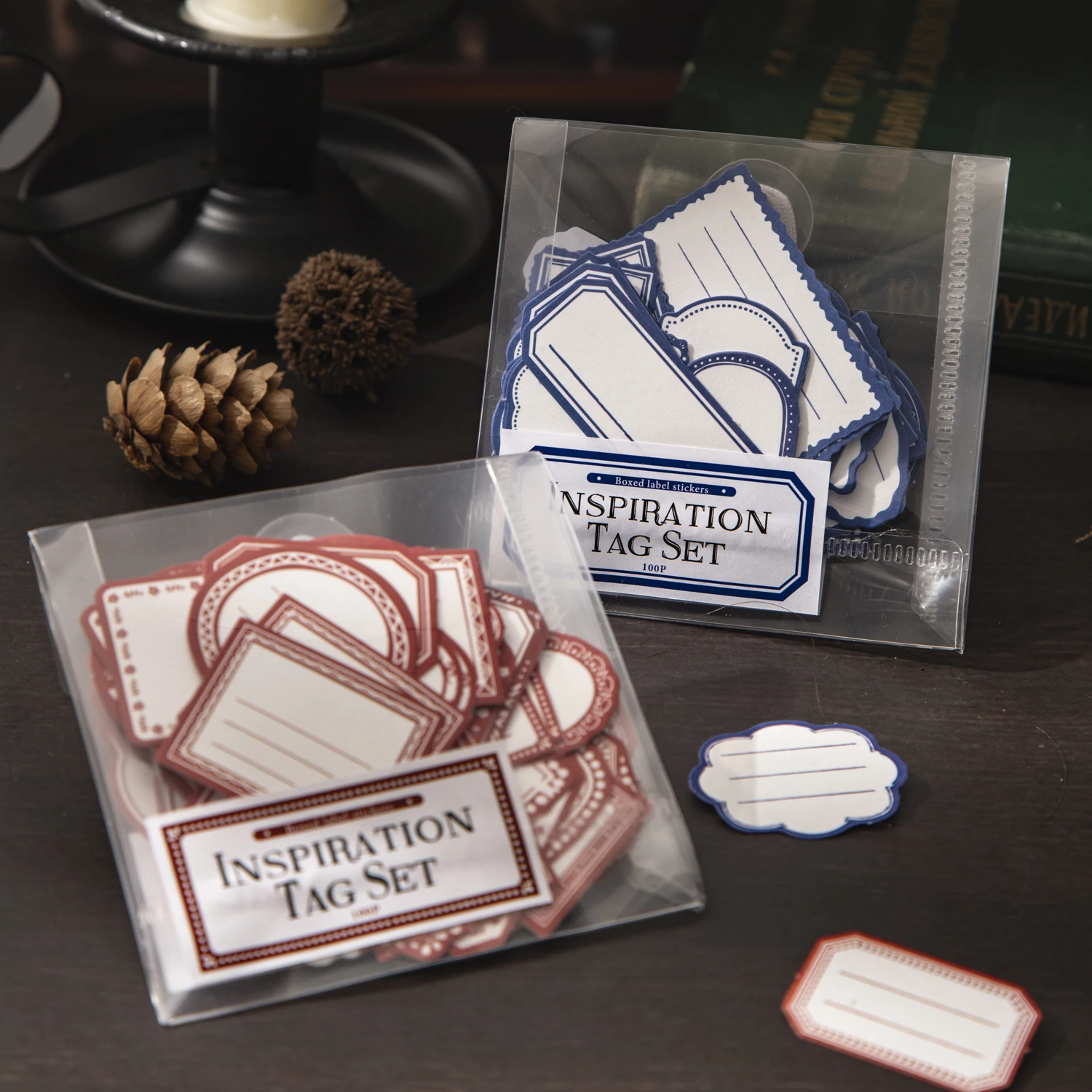 

100 Sheets Large Blank Label Stickers for Personal Item Marking DIY Scrapbooking Guitar Phone Case Notebook Decoration Supplies