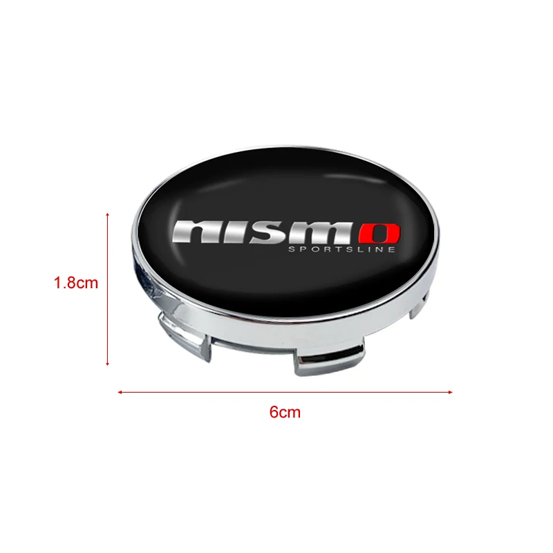 4pcs 56/60mm Car Wheel Center Cover Hub Cap Badge Replacement Sticker For Nissan Nismo Tiida Teana GTR Juke Note Versa Almera